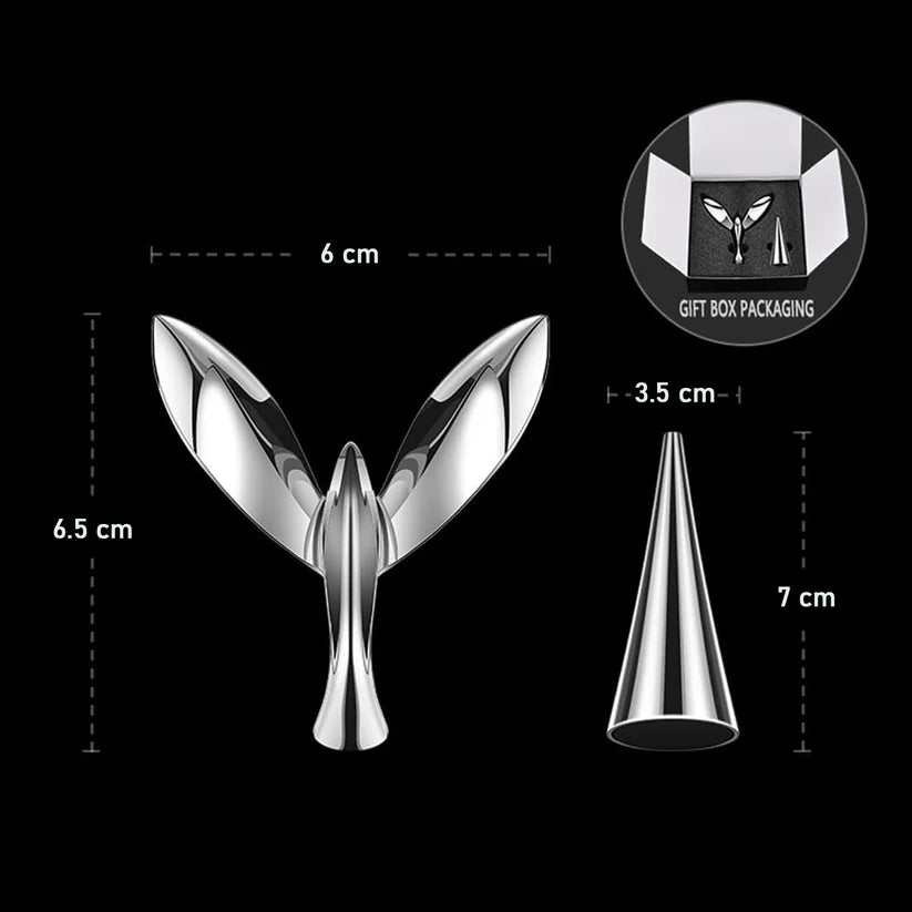 Elegant Bird Shaped Bottle Opener, Premium Polished Metal Beer Opener, Ergonomic Hummingbird Bartender Tool, Decorative Kitchen Bar Accessory & Unique Novelty Gift for Beer Lovers (Silver)