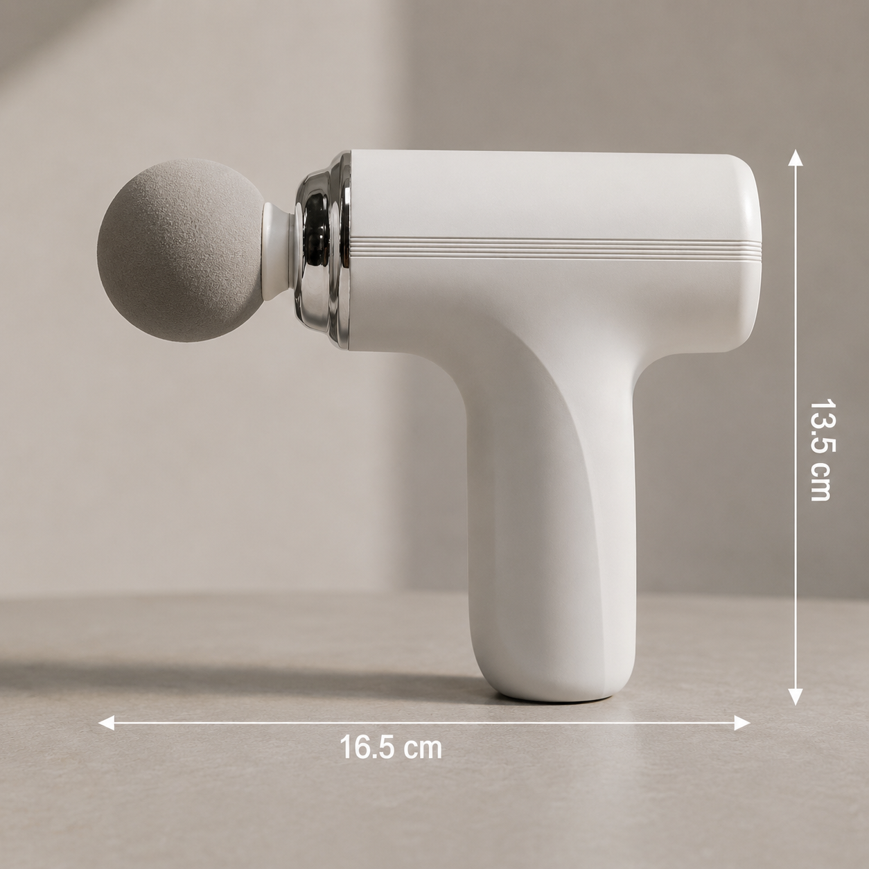 Portable Massage Gun for Deep Tissue Muscle Relaxation | Handheld Full Body Massager with 4 Interchangeable Heads | Quiet & Lightweight | Long Battery Backup