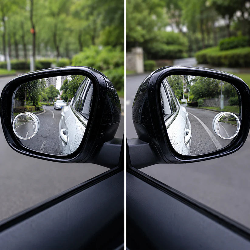 2-Pack Round Blind Spot Mirrors for Cars, 360° Adjustable Convex Rear View Mirror, HD Glass Wide Angle Universal Fit for SUV, Truck, Motorcycle – Maximize Visibility & Safety