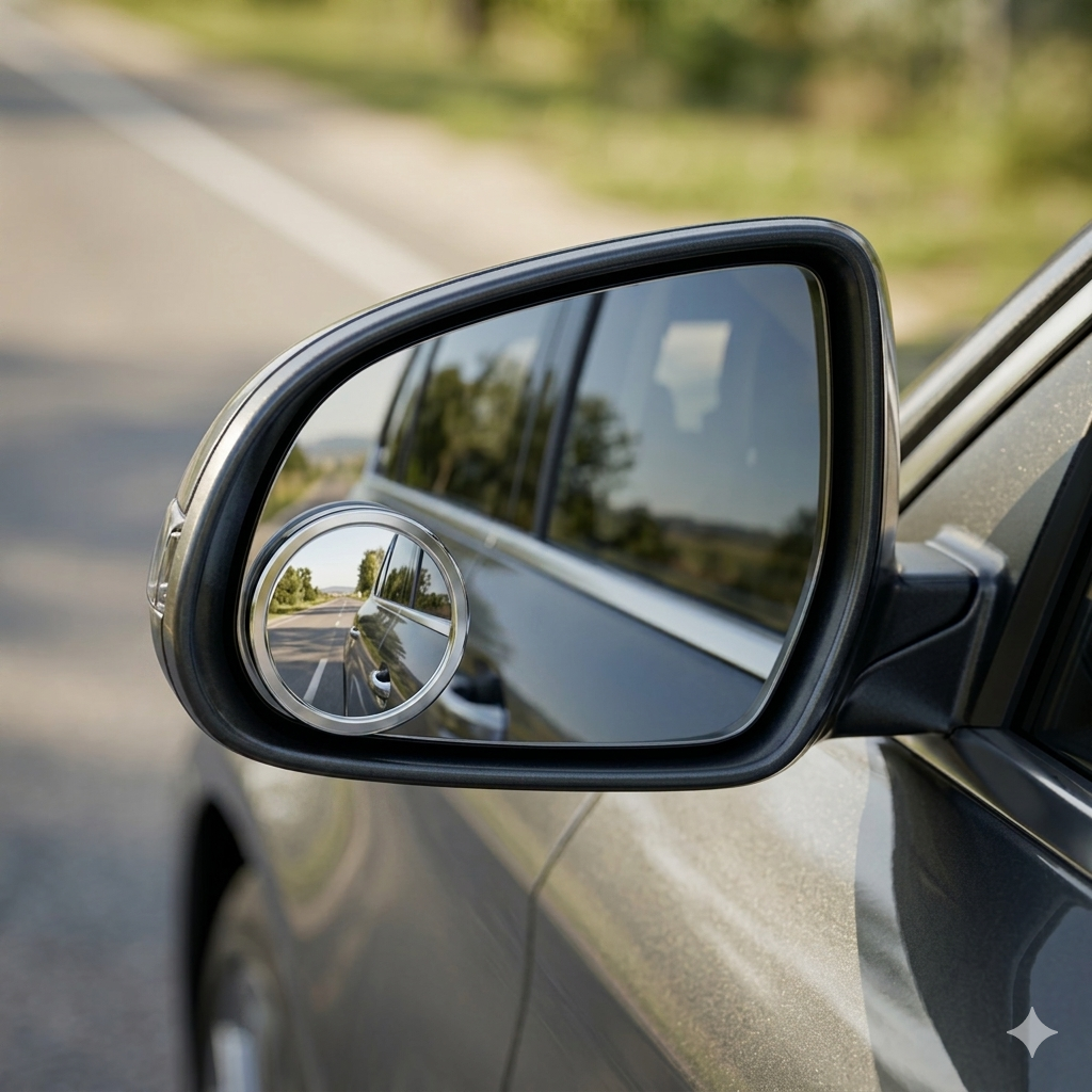 2-Pack Round Blind Spot Mirrors for Cars, 360° Adjustable Convex Rear View Mirror, HD Glass Wide Angle Universal Fit for SUV, Truck, Motorcycle – Maximize Visibility & Safety