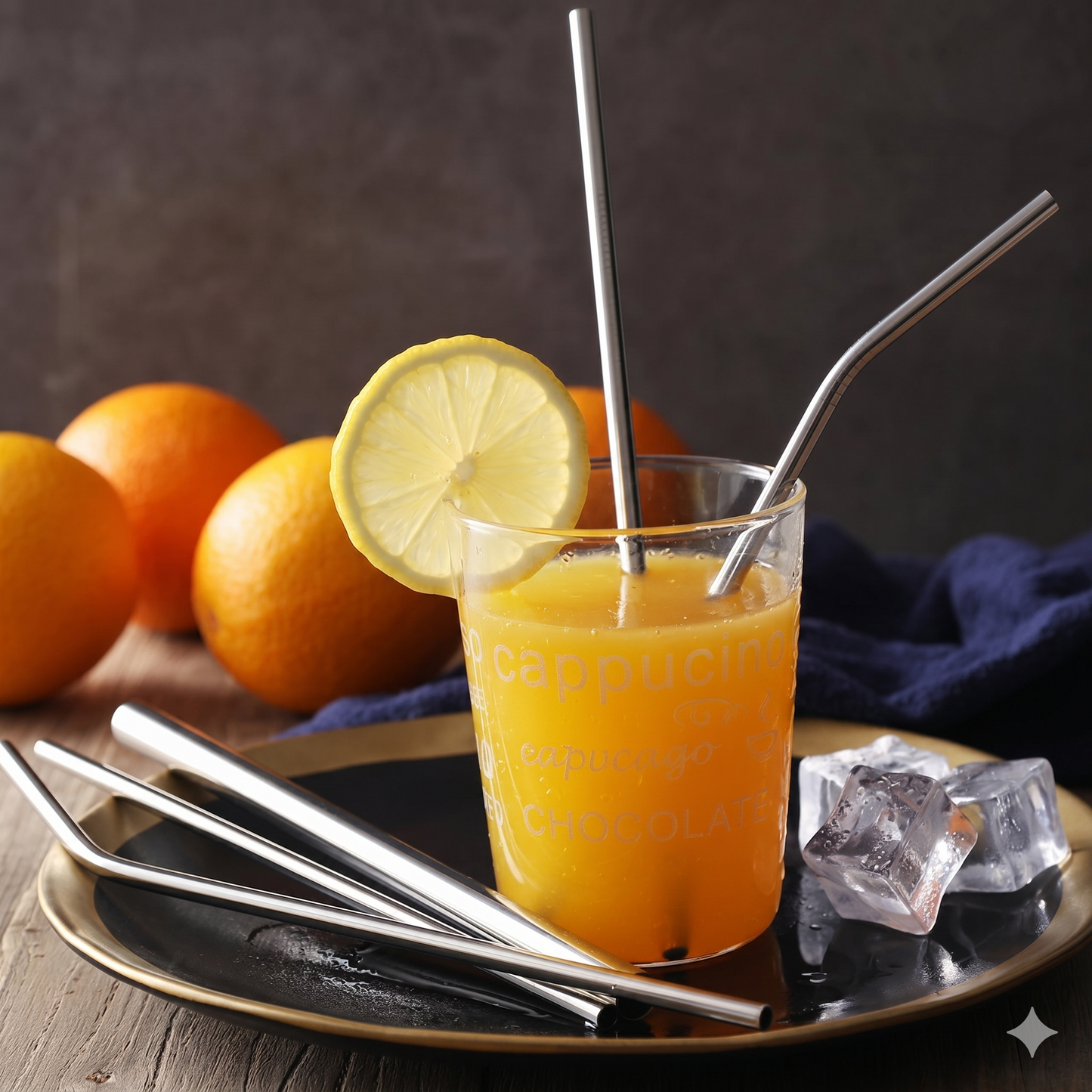 Premium Reusable Stainless Steel Straws Set – 3 Metal Metal Straws (Straight, Bent, Wide/Boba), Cleaning Brush & Portable Travel Pouch, Eco-Friendly Metal Drinking Straws for Tumblers, Smoothies & Cold Beverages (Silver)